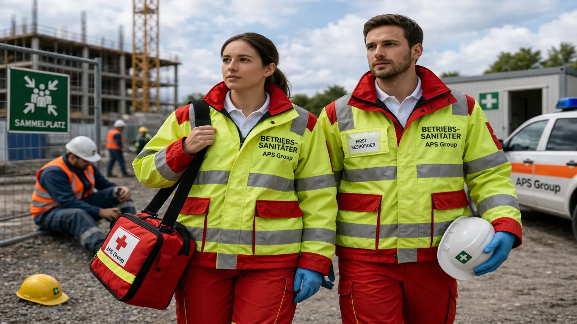 Betriebssanitäter in Wuppertal durch APS Group für medizinische Erstversorgung und schnelle Hilfe