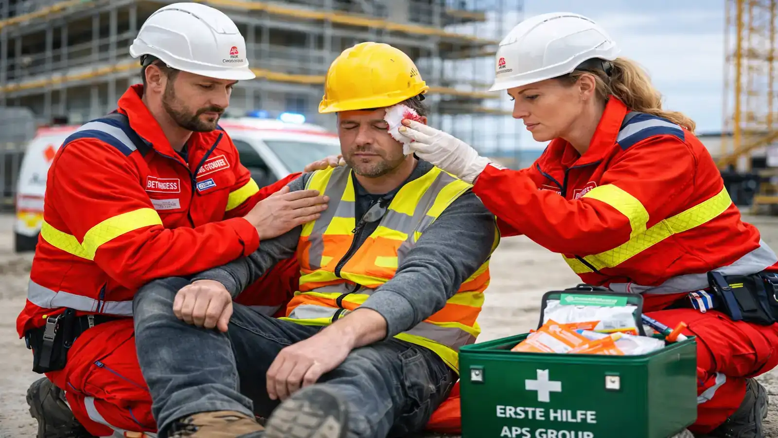 Notfallversorgung durch Betriebssanitäter in Wuppertal