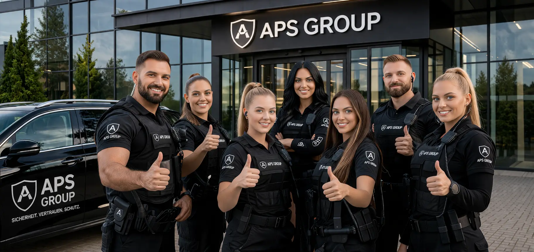Sicherheitsdienst in Berlin mit professionellem APS Group Sicherheitspersonal