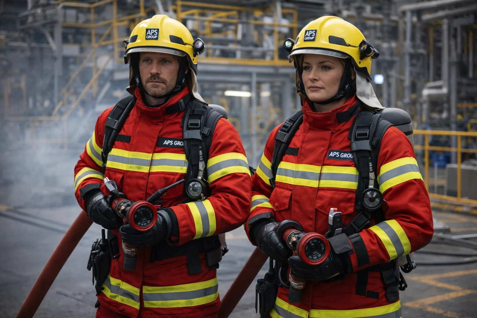 Brandwache in Deutschland durch APS Group für Gebäude, Baustellen, Industrieanlagen und sensible Einsatzorte