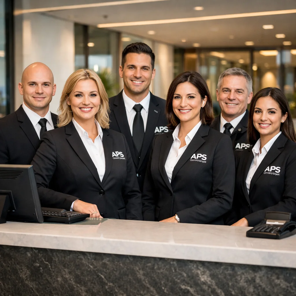 Empfangsdienst Team in Stutensee mit professioneller Präsenz im Eingangsbereich