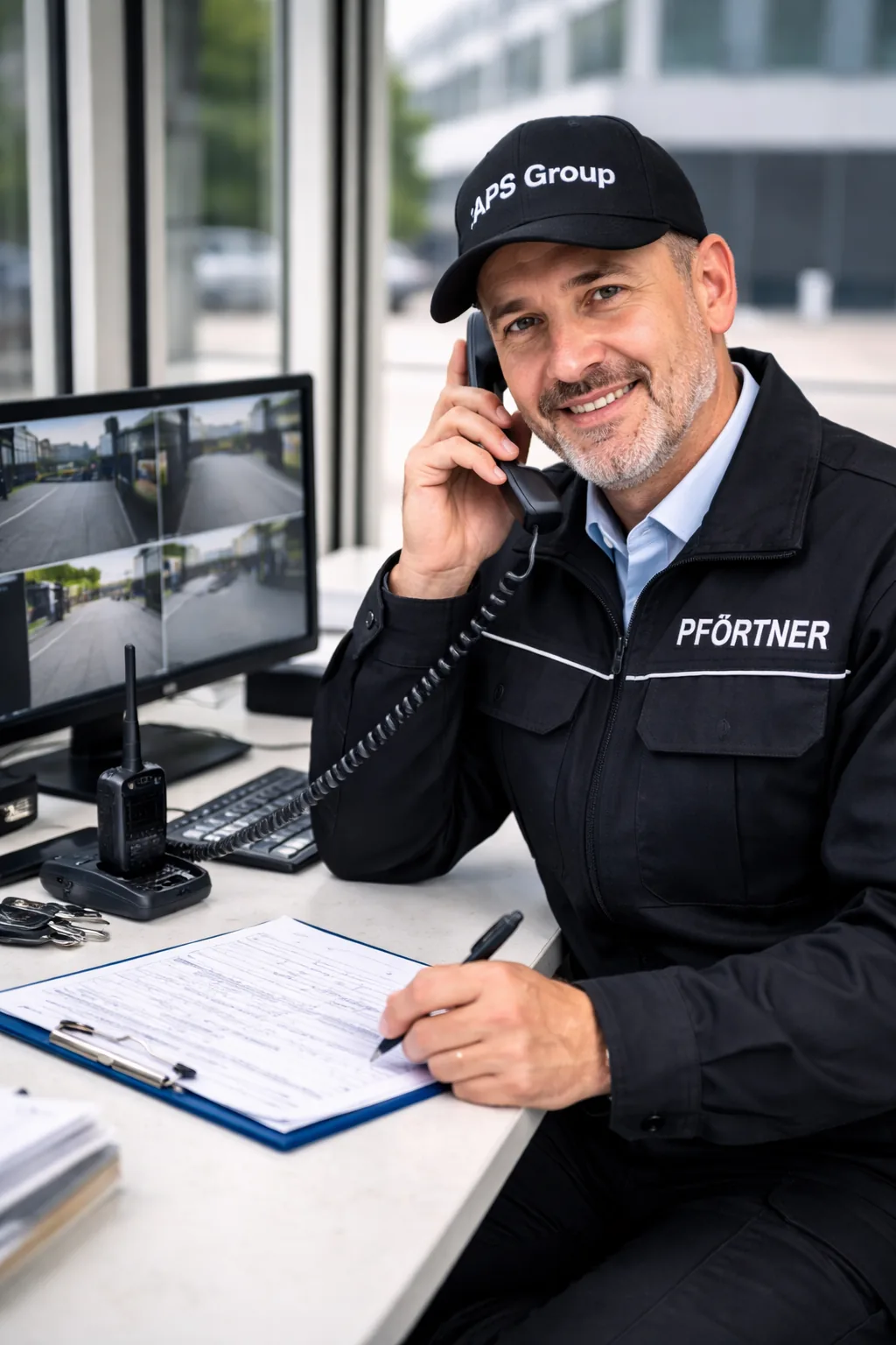 Pförtner bei der Arbeit in Wuppertal mit Besucherabwicklung und klaren Kontrollprozessen