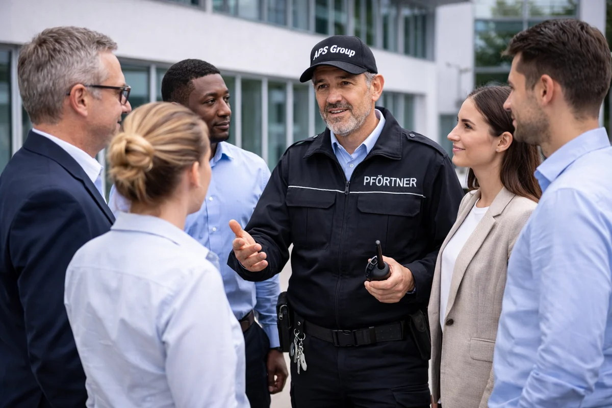 Pförtner Gespräch in Wuppertal mit Anmeldung, Auskunft und Weiterleitung