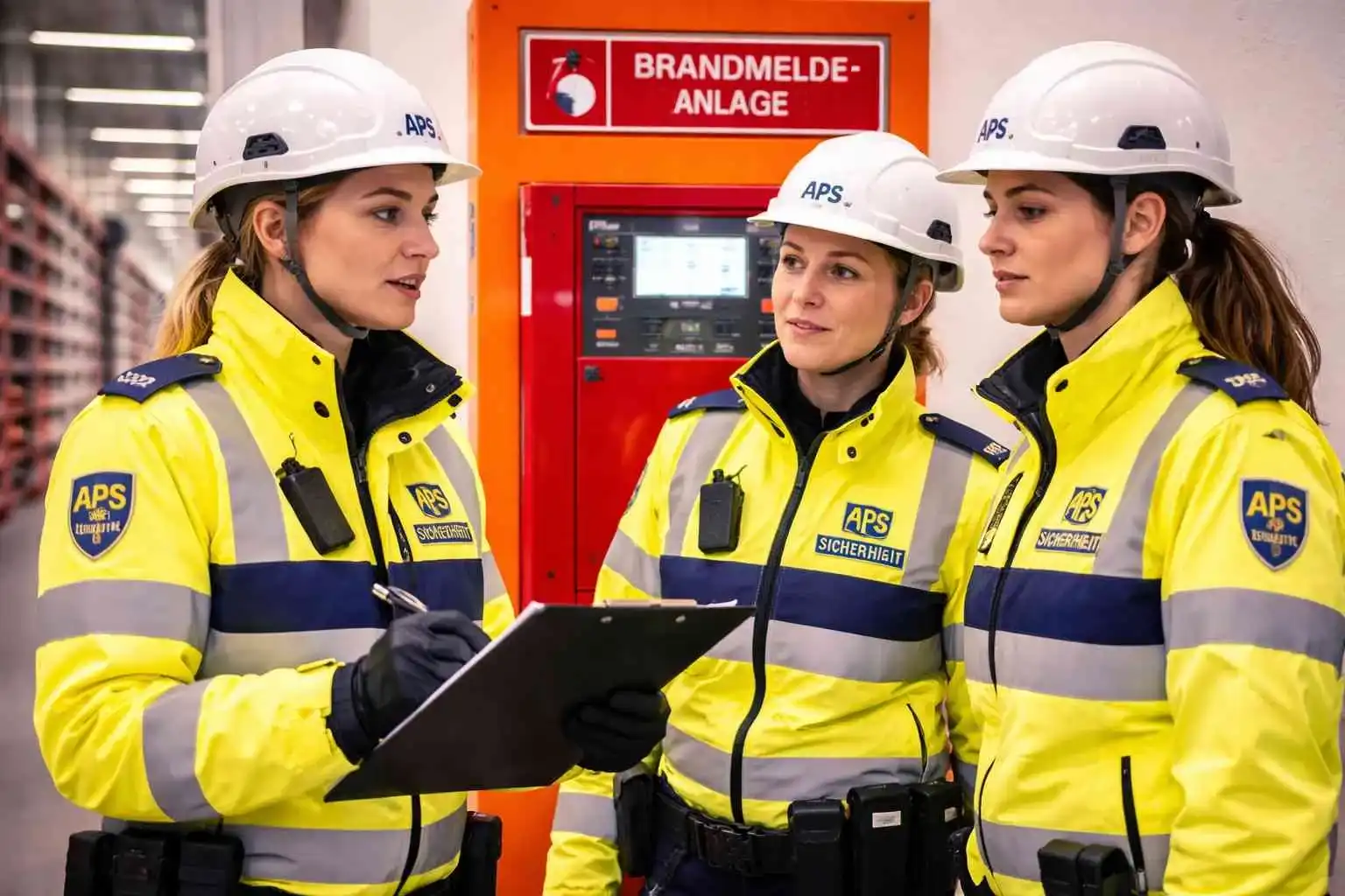 Brandwache bei Ausfall BMA bundesweit in der Einsatzbesprechung.